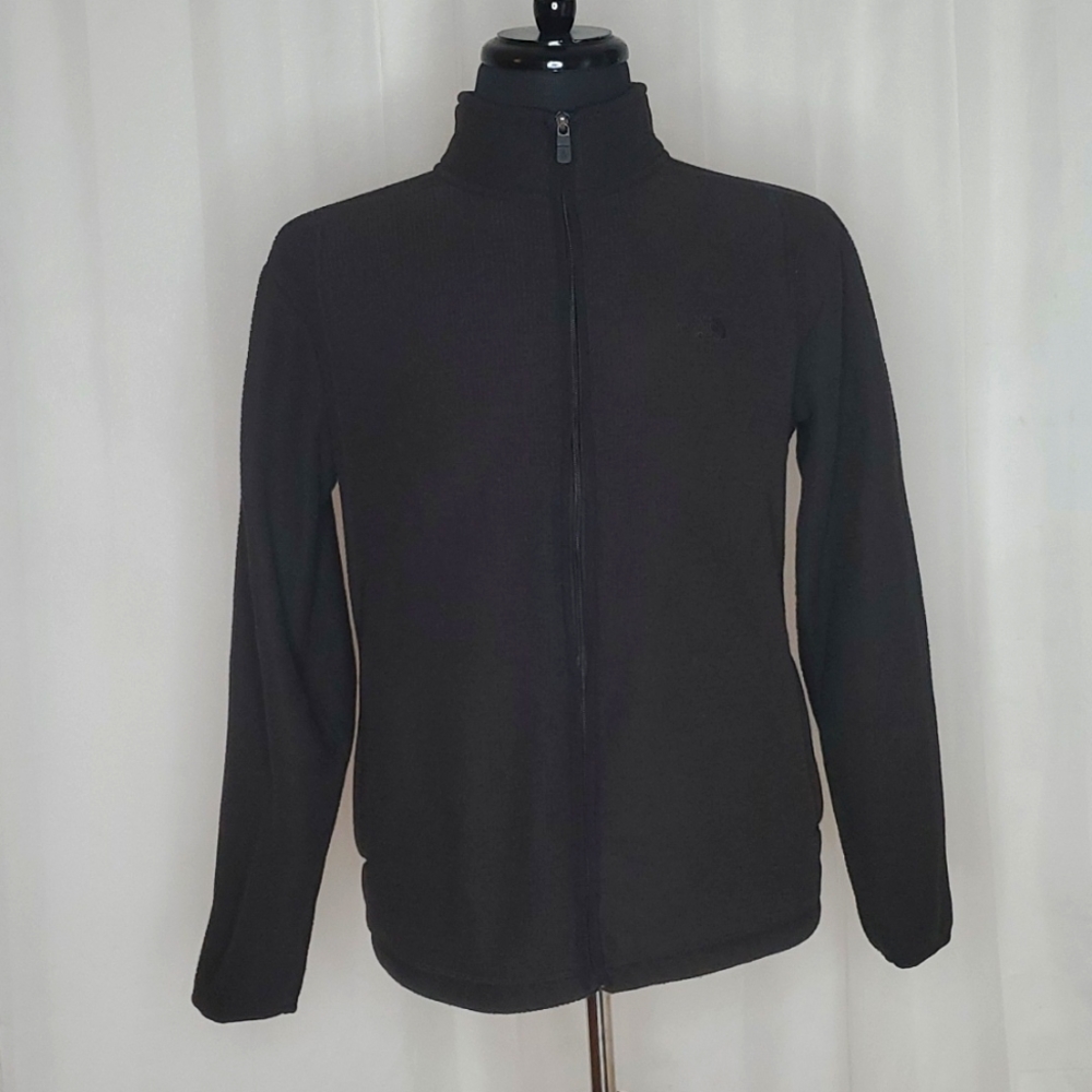 The North Face full zip ribbed sweater